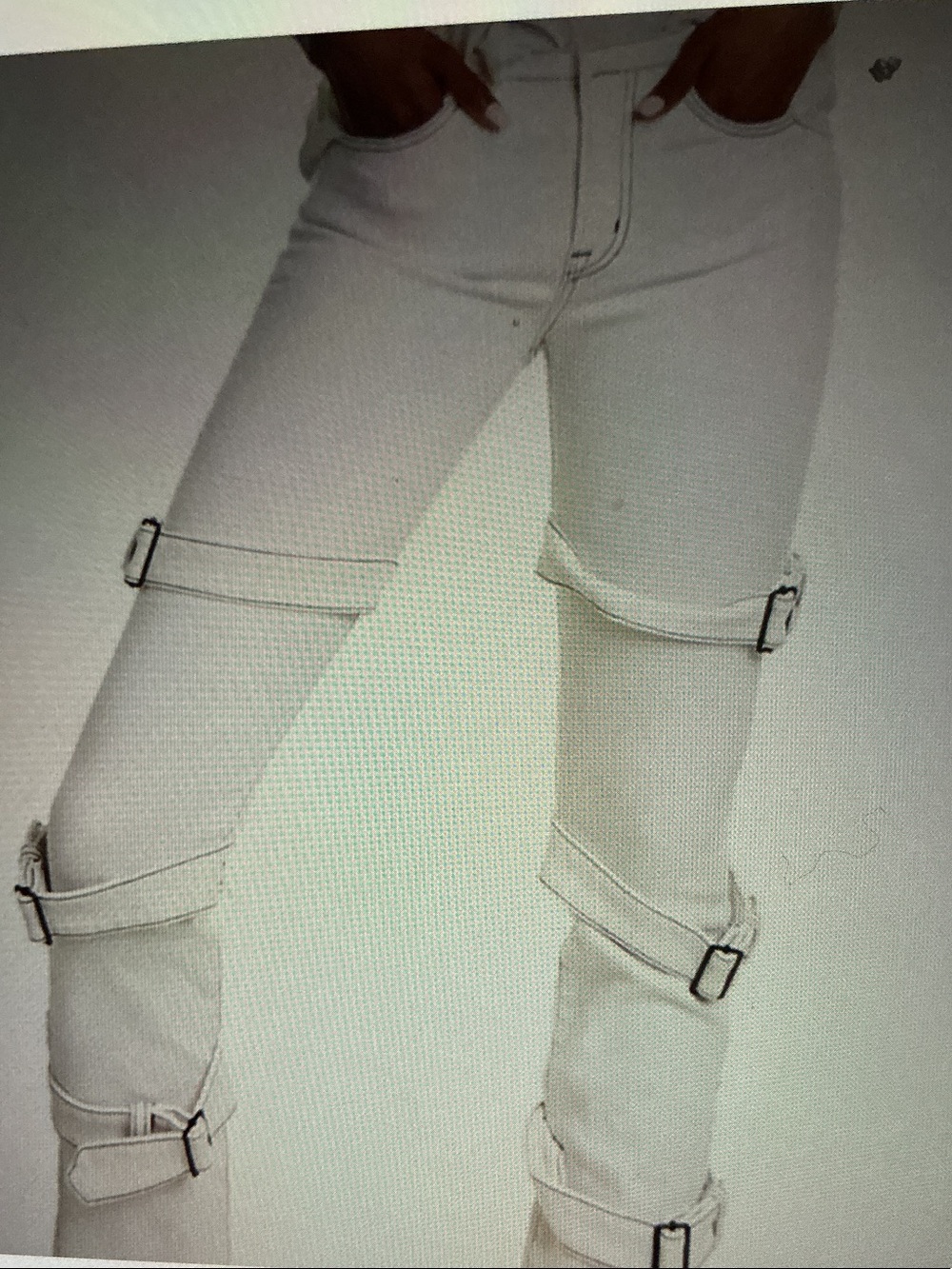 Cotton Citizen White Strapped Skinny Pants